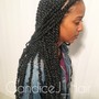 Natural hair braided