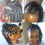 Box Braids Med Shaved Sides