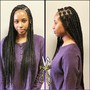 Box Braids medium mid back