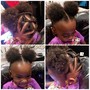 Kids natural  braiding/styling ( 2y-4y)