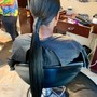 Sleek ponytail