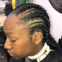 Large feed in braids