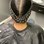 Large Feed-in ponytail