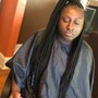 Two feedin braids(Perm)-Hair included