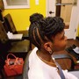 Flat twist (straight back)