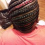 Wig braid down Cornrows