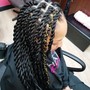 Pink lemonade braids stitch