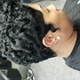 Relaxer w/ Curls