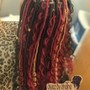 Large Knotless Box Braids