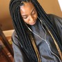 Two feedin Braids(Natural)-Hair included