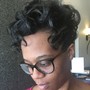 Women's Natural Short Cut & Curl Definition