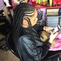 2 Feed-In Braids w/ Color Hair: HAIR INCLUDED