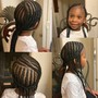 Kid's Feed-In Braids {mid back} {10 and under}