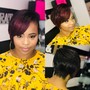 Sew In with pixie cut