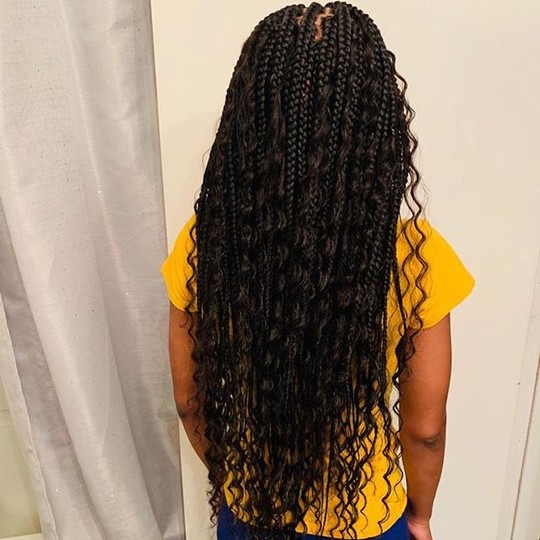 Featured image of post Medium Sized Box Braids Back Length