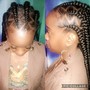 Kids French braid and crotchet