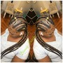 Big braids/box braids in the back