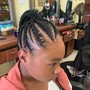 Cornrows on natural hair