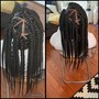 Small boho knotless braids