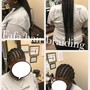 6 Feed in Braids straight Back