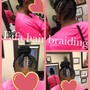 6 Feed in Braids straight Back