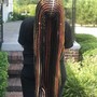 Large knotless Goddess/Bohemian Braids-Braid Hair included