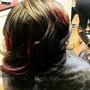 Natural Hair Colored and Styled