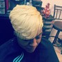 Natural Hair Colored and Styled