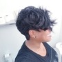 Relaxer/sew in pieces/ treatment/ trim and semi permanent color