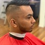 Mens cut , brow shape