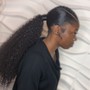 Sleek ponytail