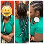 Small knotless Box Braids