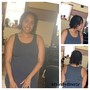 Ponytail relaxed hair