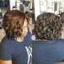 Relaxer Touch Up, Deep Conditioning Treatment with Style(Basic Curls)