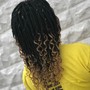 Invisible Loc Extension w/ rope twist