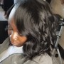 Relaxer Touch Up, Deep Conditioning Treatment with Style(Basic Curls)