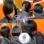 Extended ponytail  w/bang