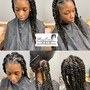 Ghana/Cornrows Updo 1-3