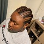 Cornrows on natural hair