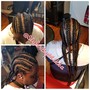 6-8 Feed-In Braids *MID BACK*