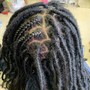 Soft/ distressed/butterfly locs touch up