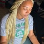 Rubber band design/ knotless braids