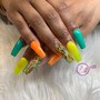 Acrylic Fullset Pedicure, Pedicure