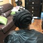 Natural hair updo style (No hair/shampoo added)