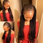 Large Box Braids/ Waist Length