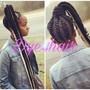 5 Underhand goddess braids