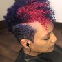 Short hair All Over Color and cut