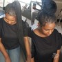 Medium Two Strand  Twist on Natural Hair (NO STYLE)