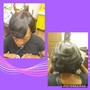 Kid's Silk Press w/cut (natural hair)