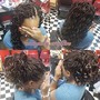 Relaxer Touch Up with a service